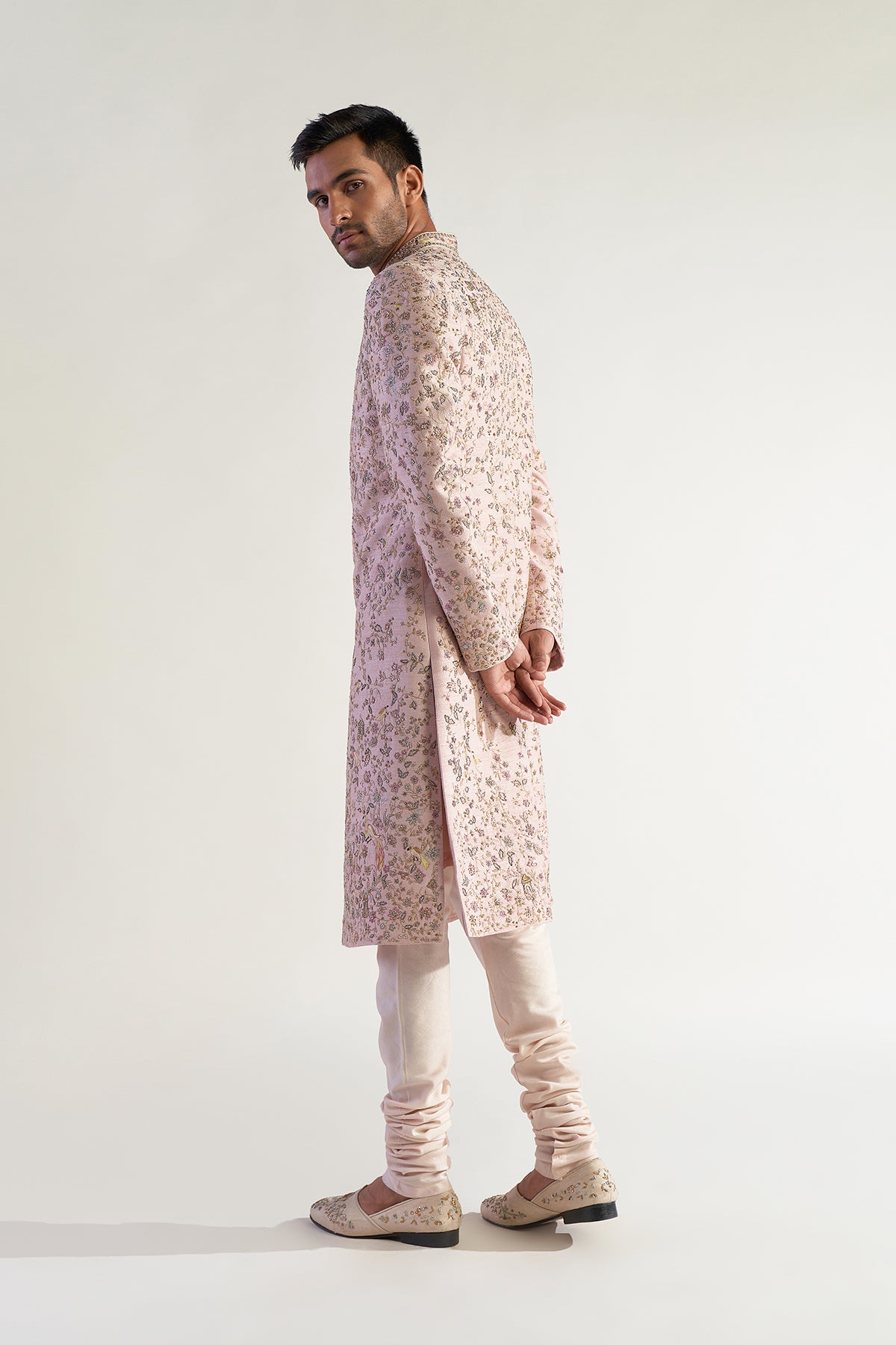 Peach Sherwani