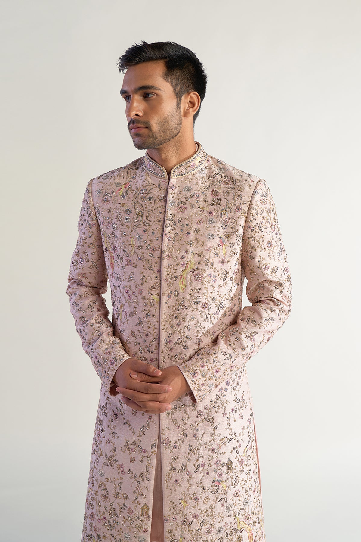 Peach Sherwani