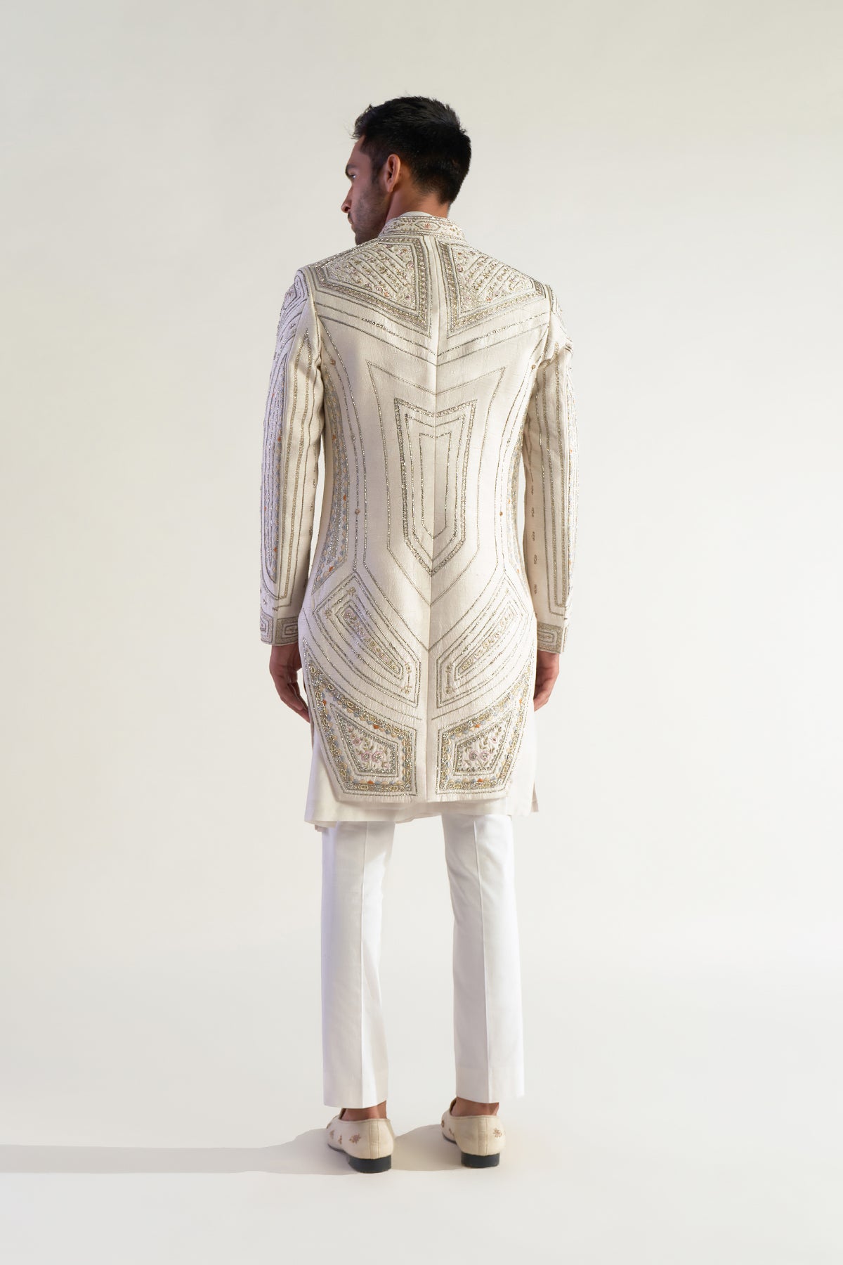 Beige Sherwani