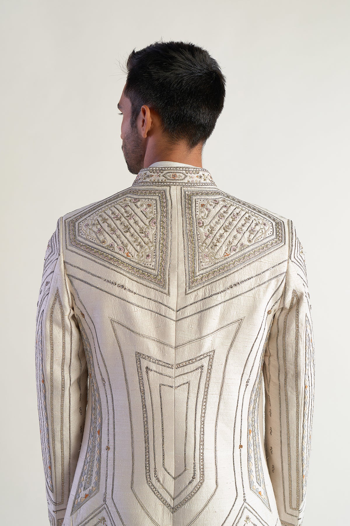 Beige Sherwani