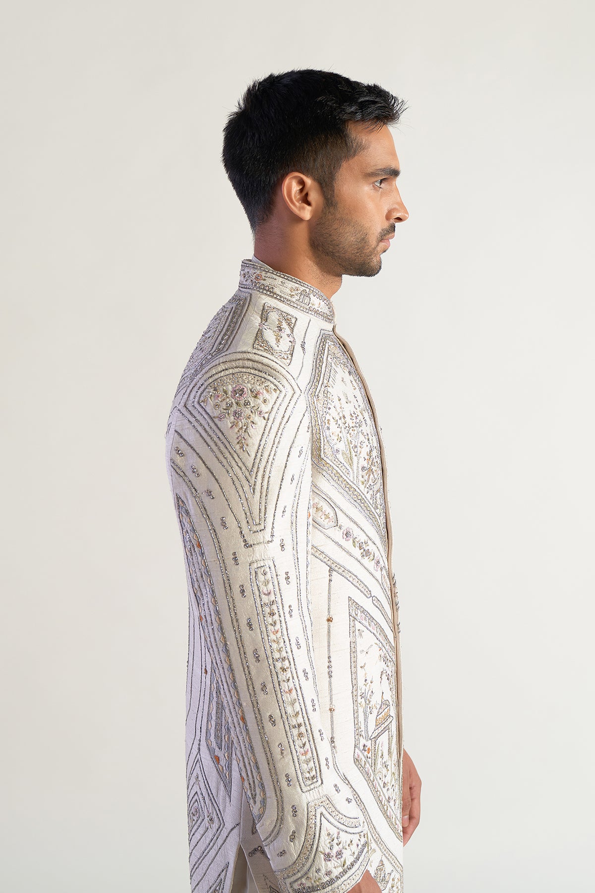Beige Sherwani