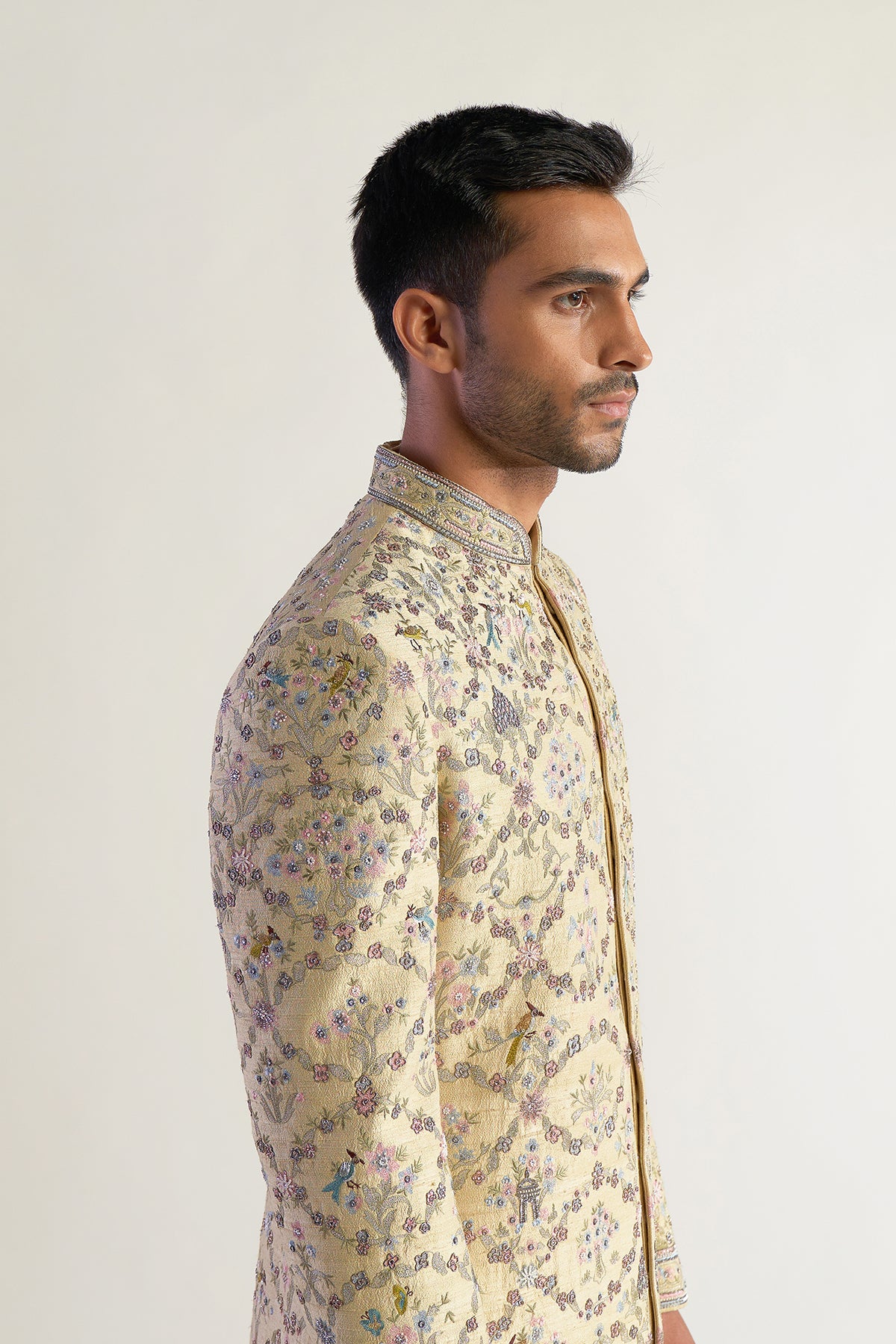 Yellow Sherwani