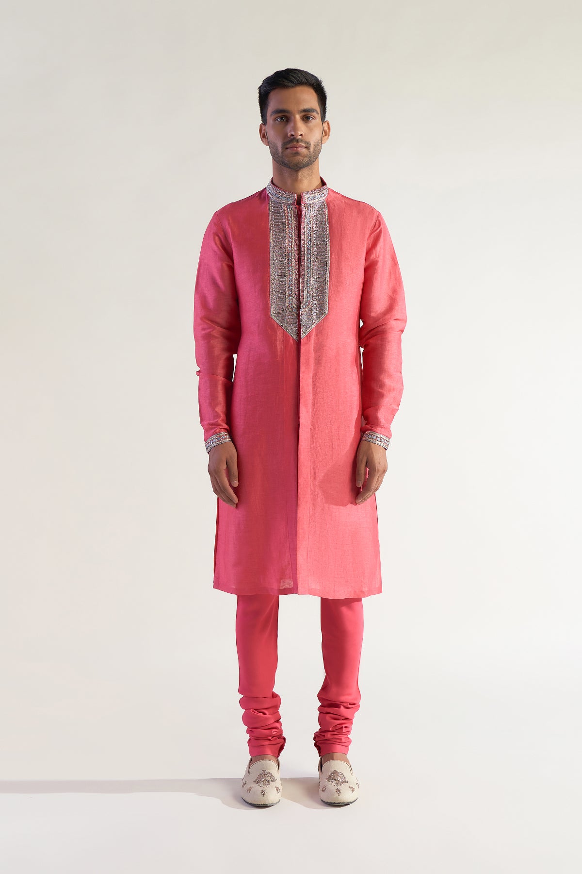 Red Printex Kurta