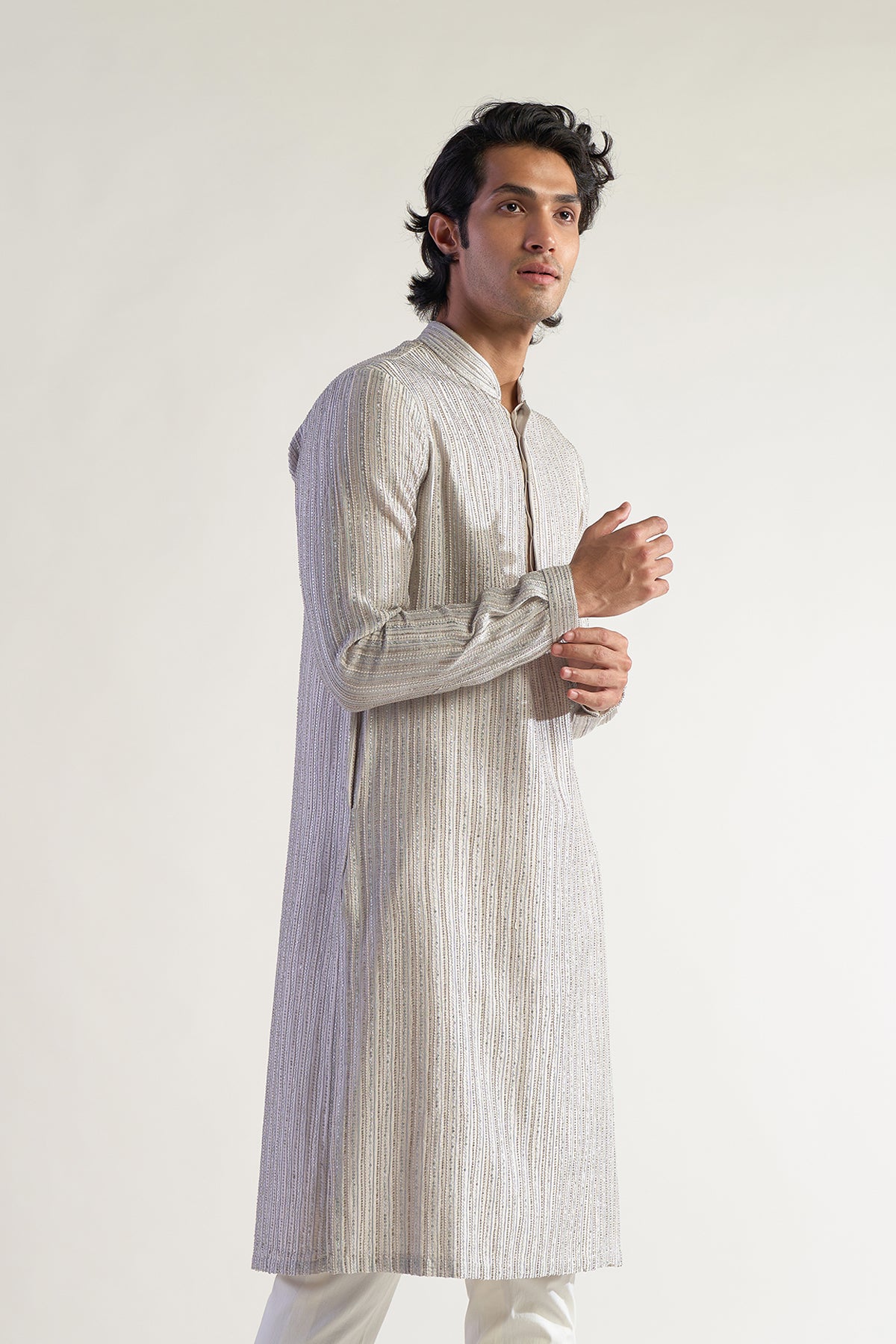 Grey Kurta Set