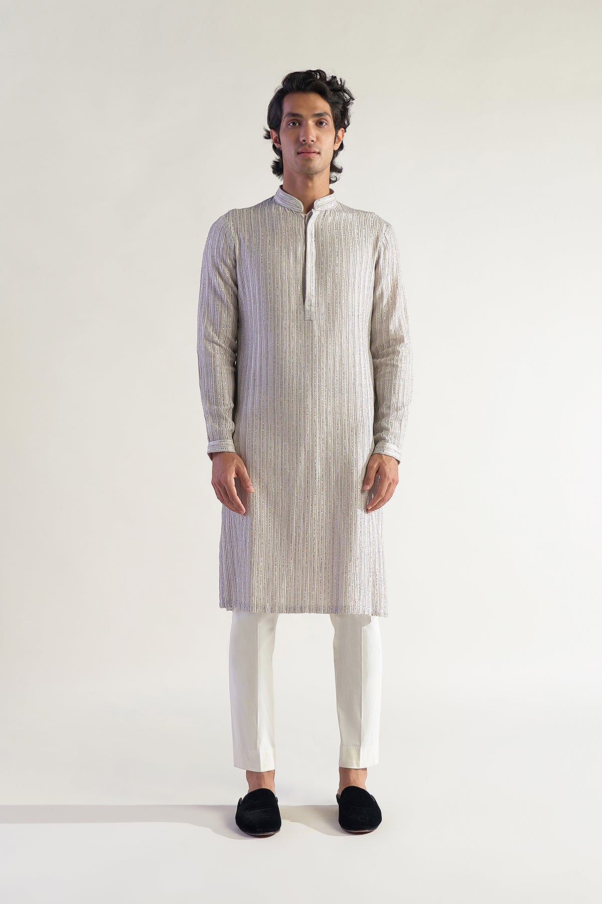 Grey Kurta Set