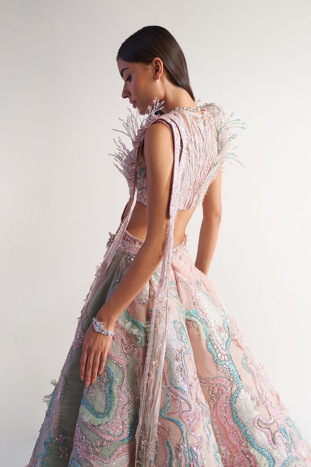 Marble Lehenga