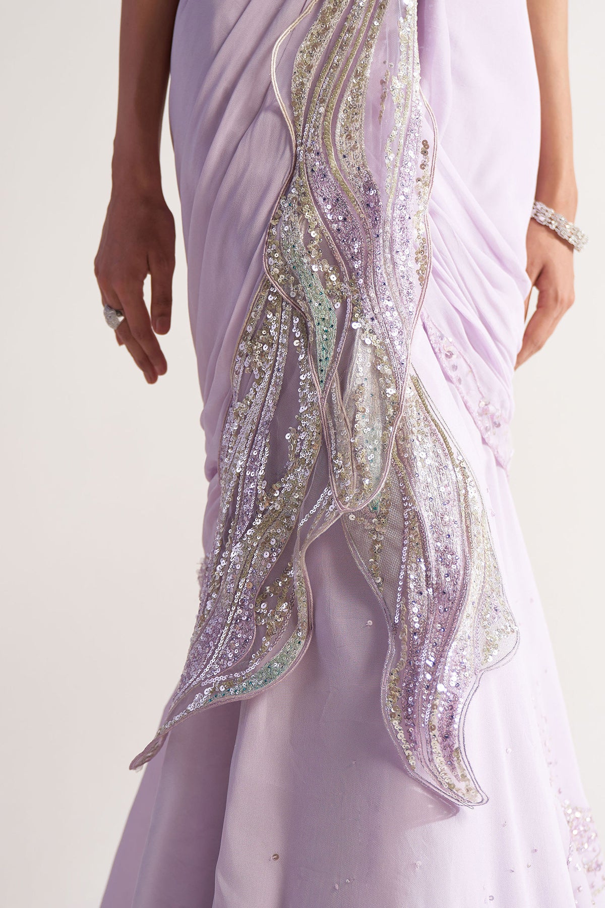 Fishtail Saree