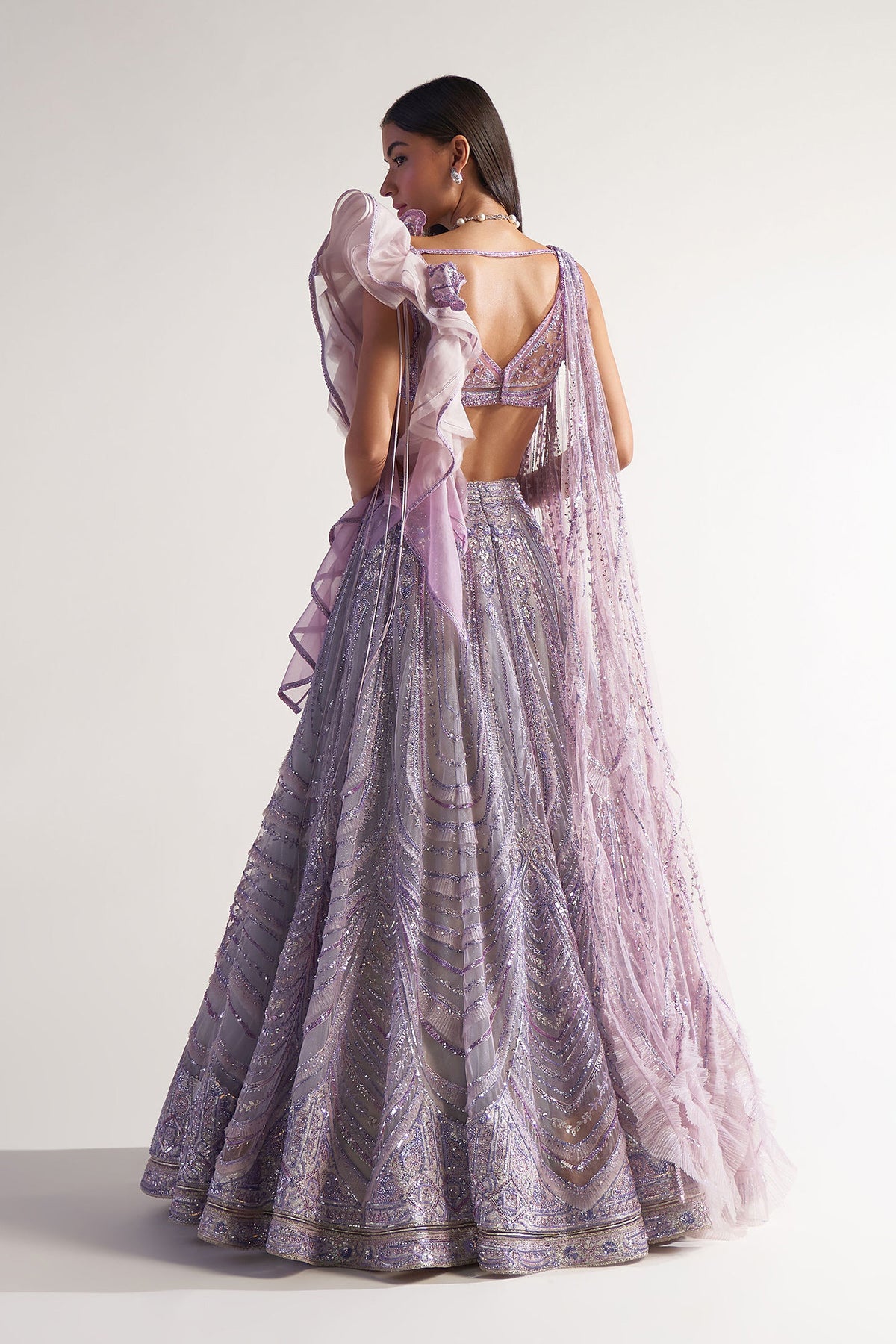Ruffle Lehenga