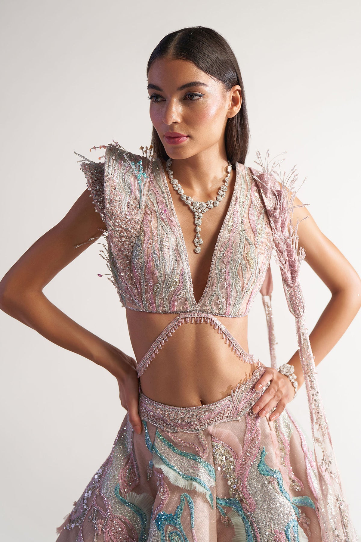 Marble Lehenga
