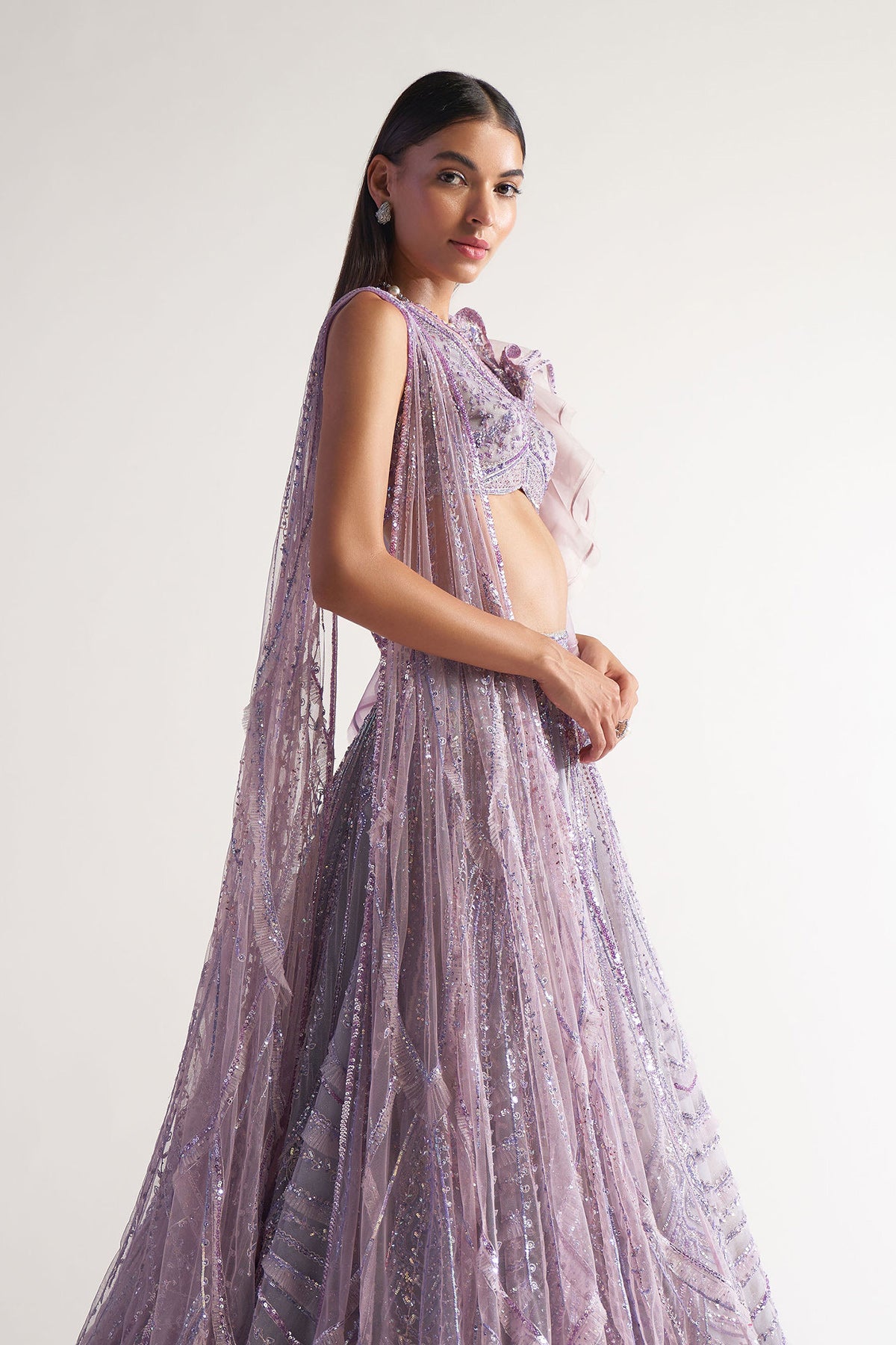 Ruffle Lehenga