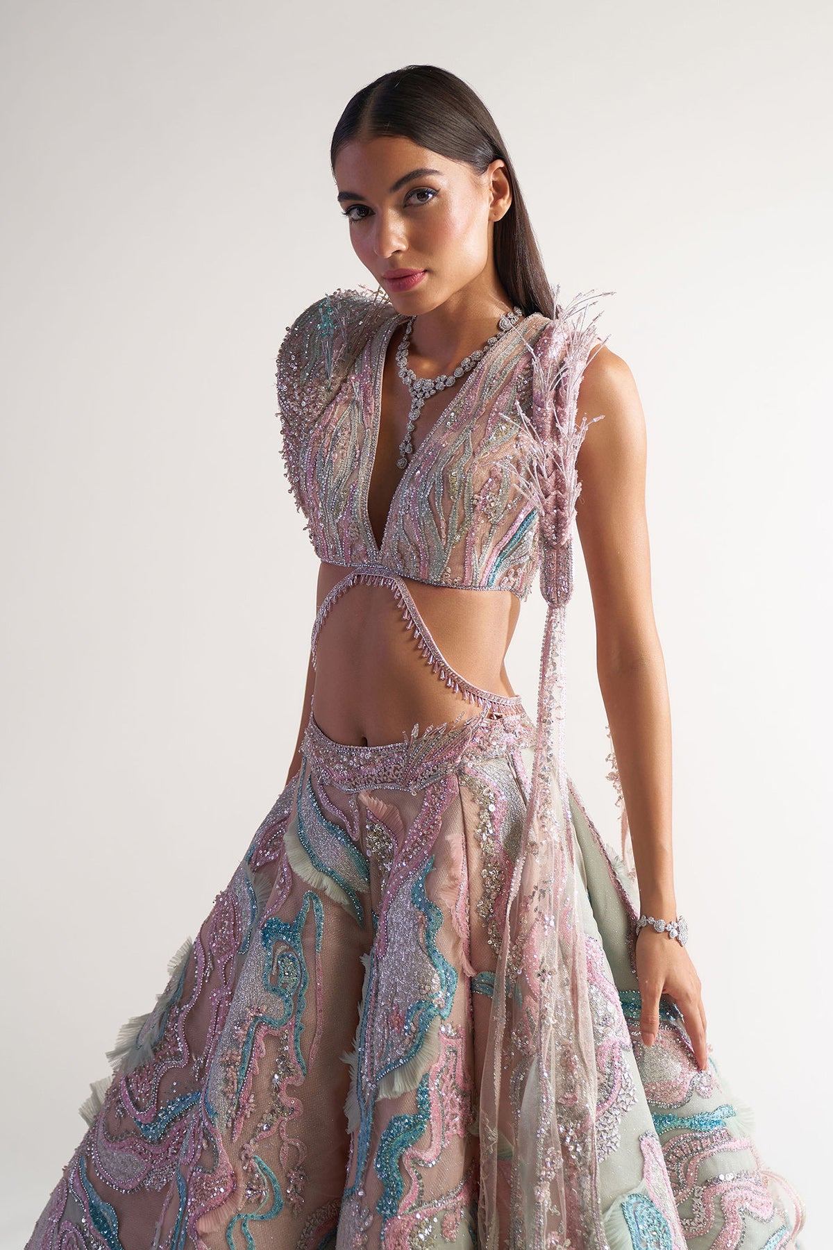 Marble Lehenga