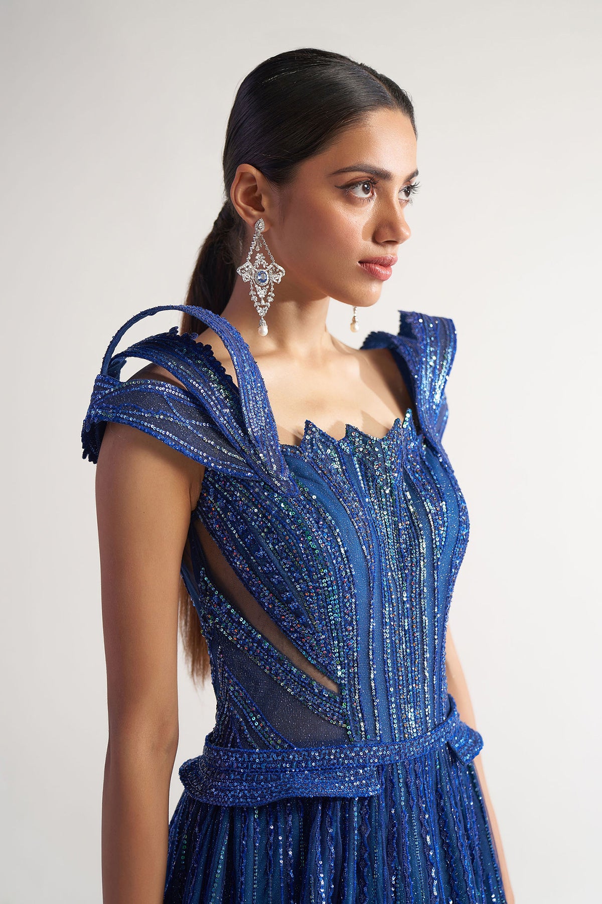 Blue Flap Gown