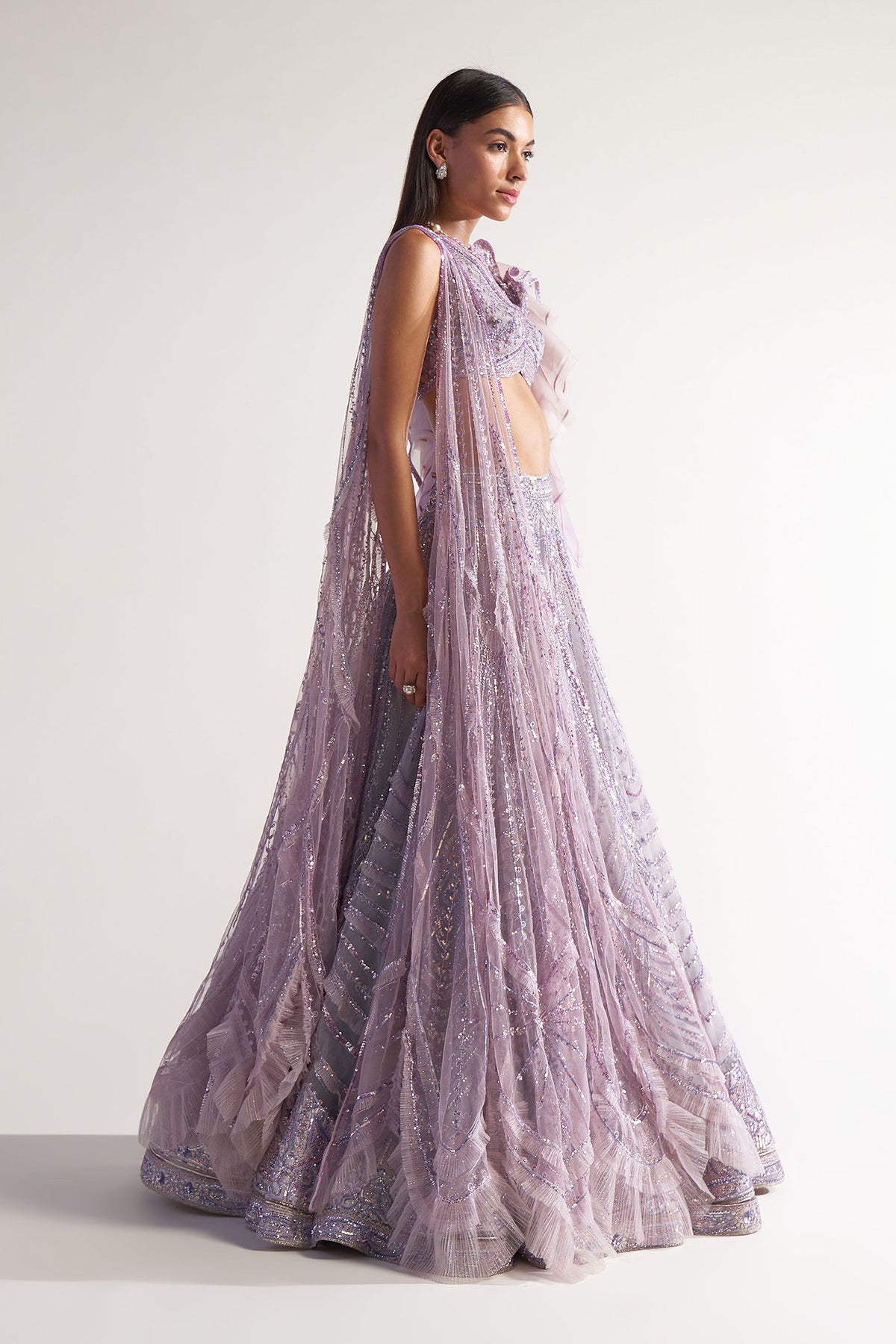 Ruffle Lehenga