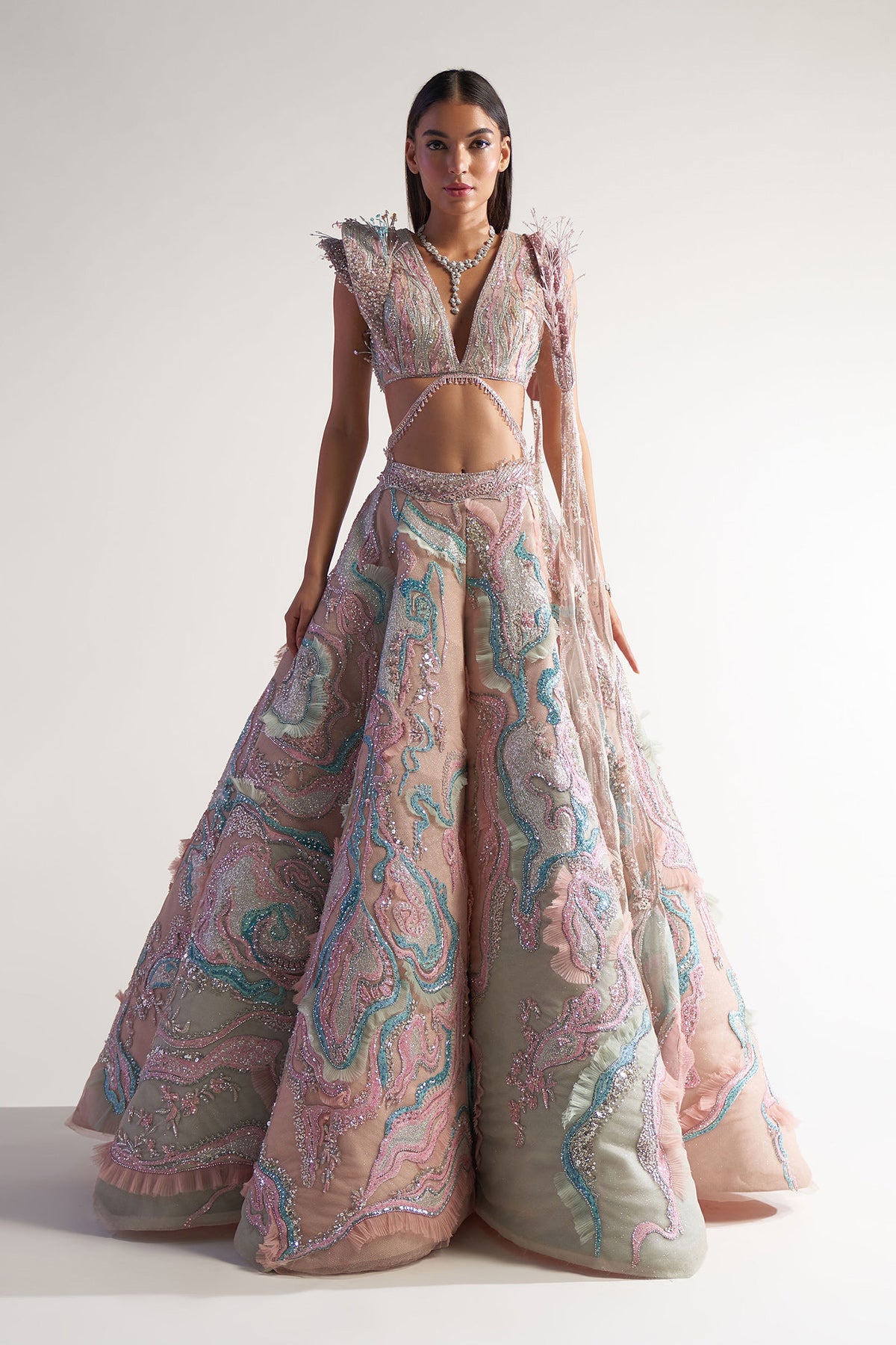 Marble Lehenga