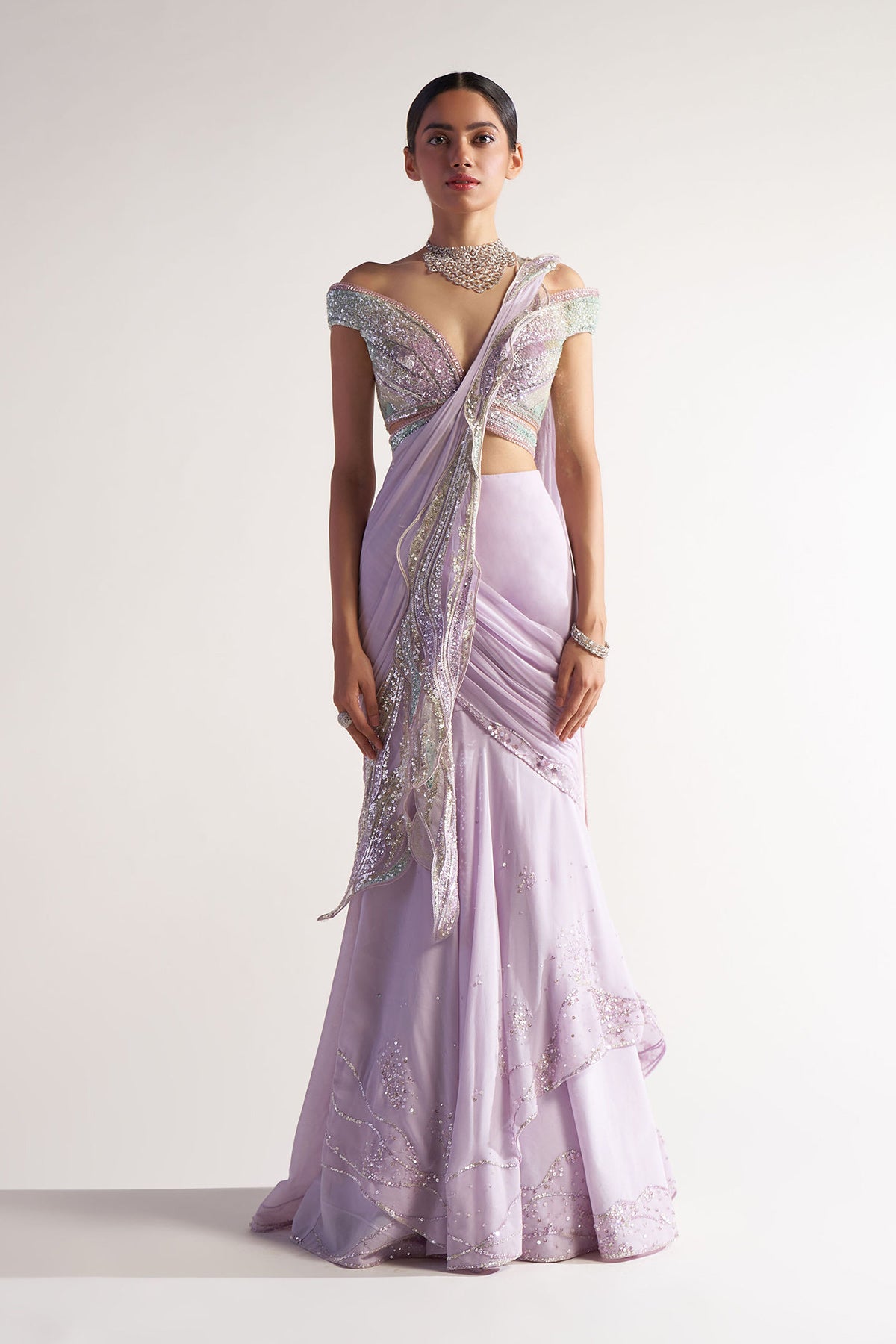 Fishtail Saree