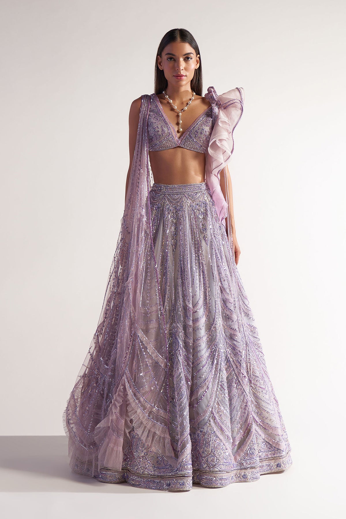 Ruffle Lehenga
