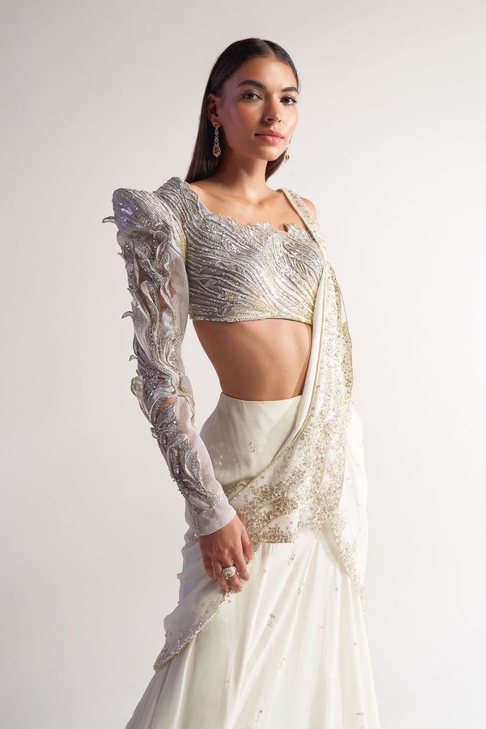 Devi Drape Ivory 4 Piece Set